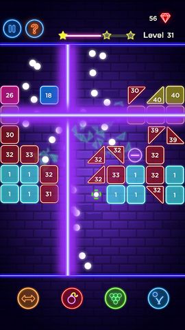 Brick Breaker - Neon Bricks