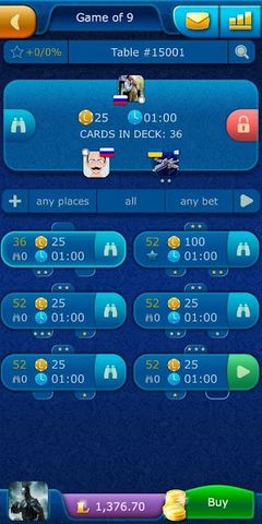 Sevens LiveGames online