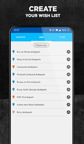Ride My Park - Skateparks map