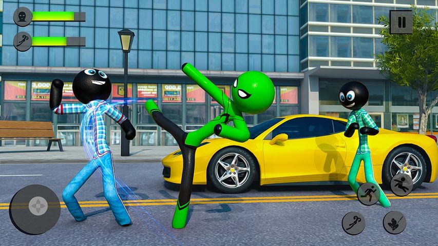 Flying Stickman Rope Hero Game