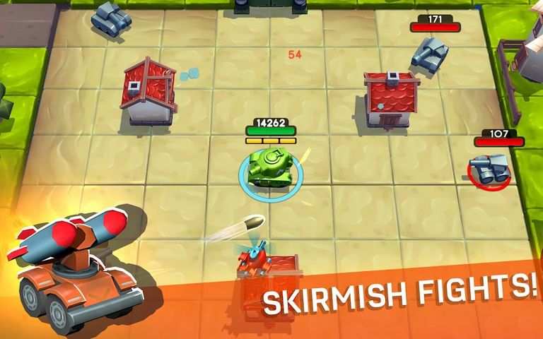 Tankhalla: New casual offline tank arcade game