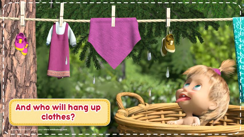 Masha and the Bear: House Cleaning Games for Girls