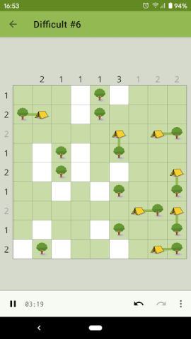 Trees and Tents Puzzle