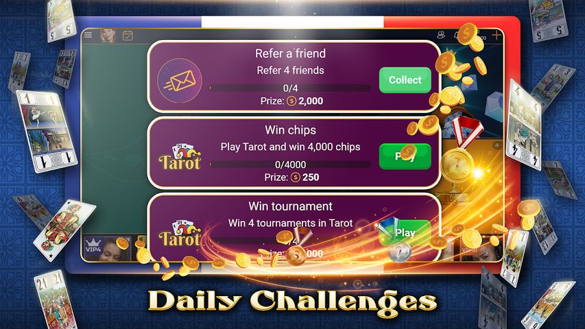 VIP Tarot - French Tarot Online Card Game