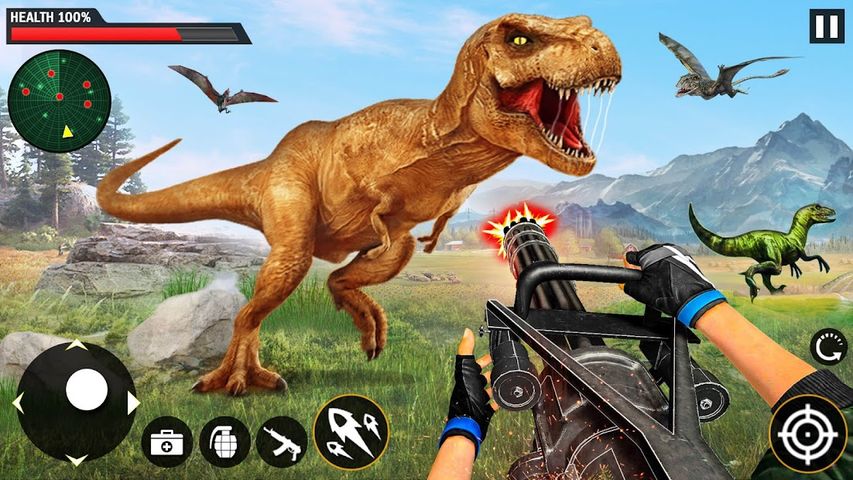 Wild Dinosaur Hunting Gun Game