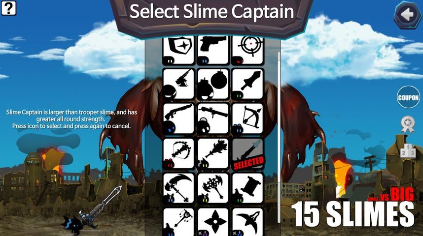 15 Slimes : Action Defence