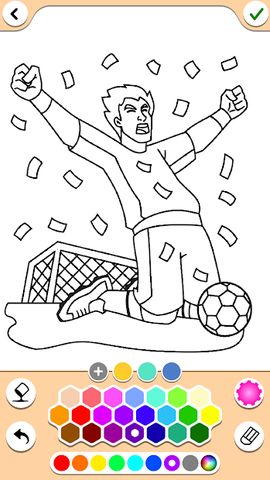 Football coloring book game