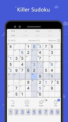 Killer Sudoku - sudoku game