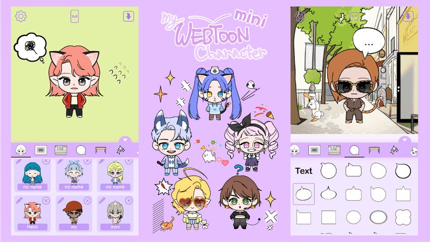 K-Pop Webtoon Character Mini