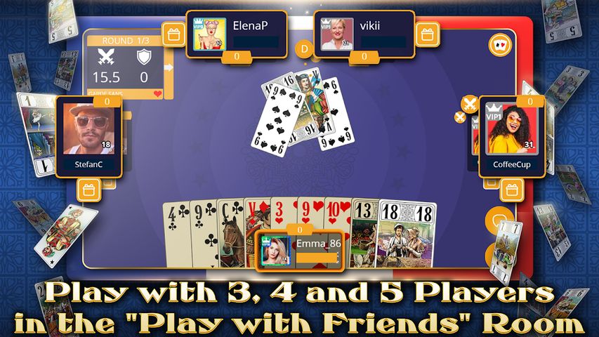 VIP Tarot - French Tarot Online Card Game