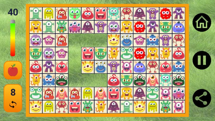 Connect: cute monsters & food