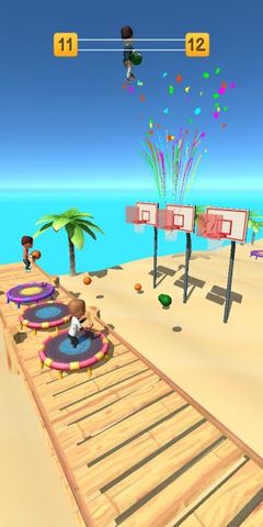 Jump Up 3D: Jump Dunk - Trampoline Basketball game