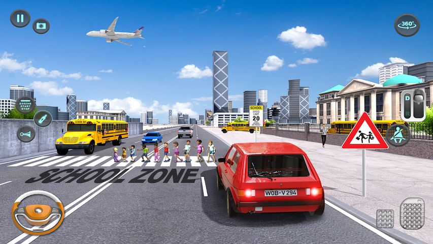 Modern Car Driving School Game