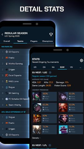 ParaScore - LoL Schedule, Scores, Standings, Stats
