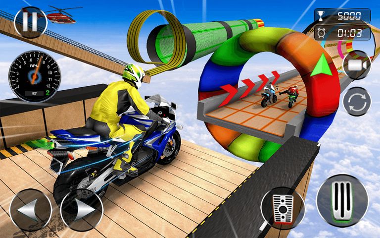 Mega Ramp Bike Stunt Games 3D
