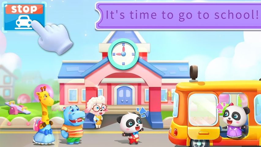 Baby Panda's School Bus