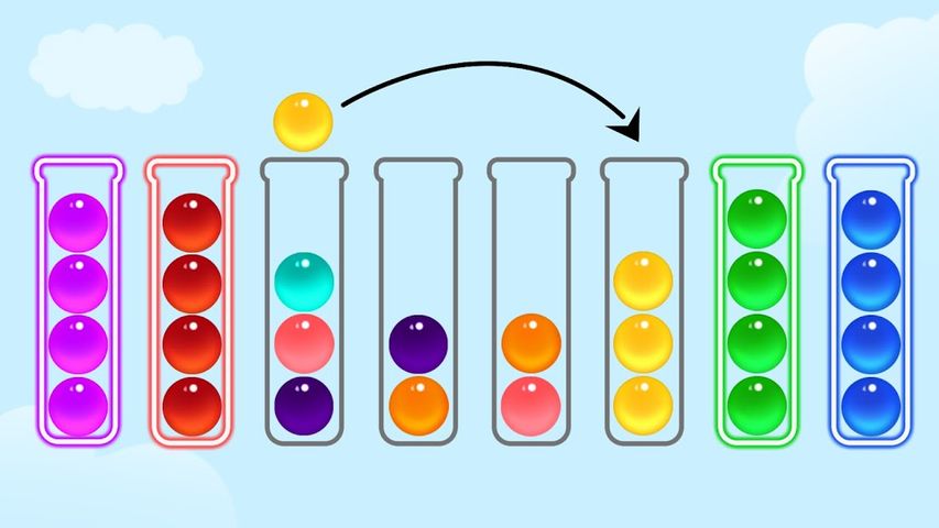 Bubble Sort Color Puzzle