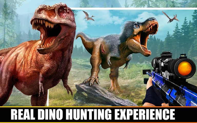 Wild Dinosaur Hunting Gun Game