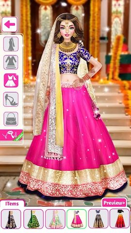 Indian Wedding Stylist - Makeup &  Dress up Games