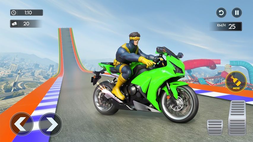 Superhero Bike Stunt 3D Games