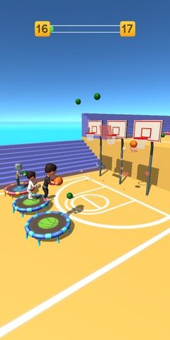 Jump Up 3D: Jump Dunk - Trampoline Basketball game