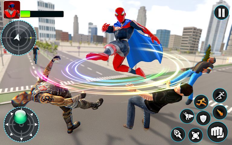 Flying Hero Rescue Robot Games