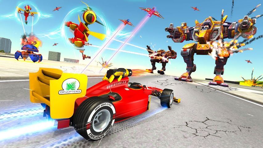 Dragon Fly Robot Car Game 3d