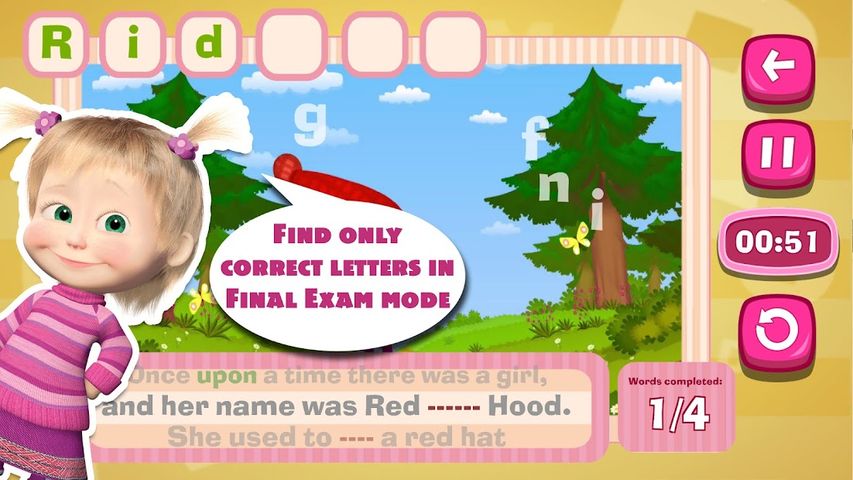 Masha and the Bear: Word Game