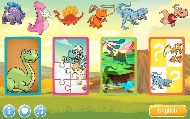 Kids puzzle - Dinosaur games