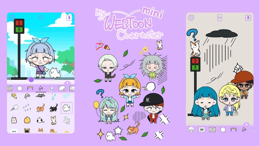 K-Pop Webtoon Character Mini