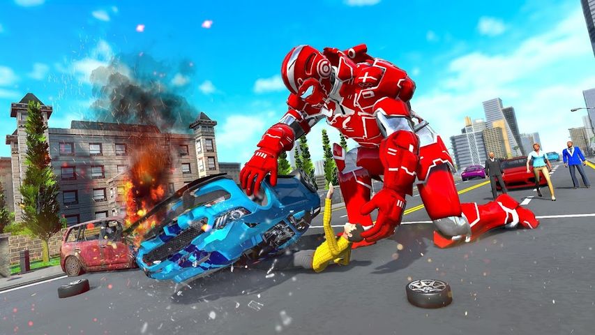 Ambulance Robot Car Transform
