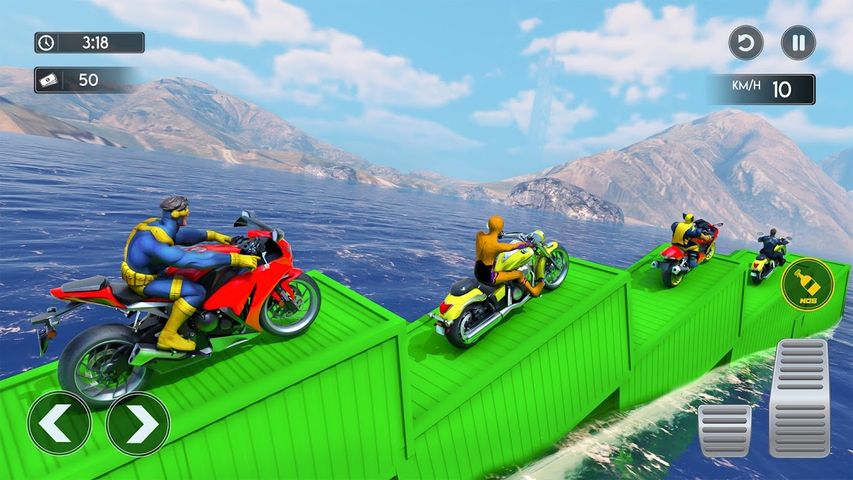 Superhero Bike Stunt 3D Games