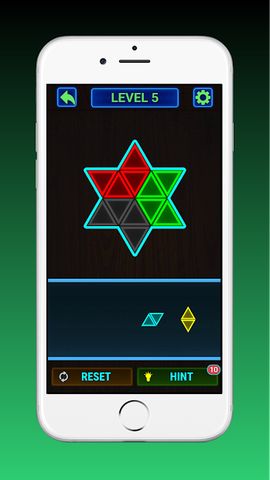Glow Block Triangle Puzzle