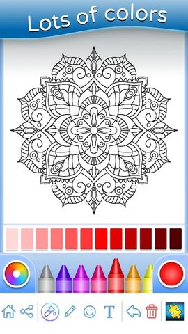 Flowers Mandala coloring book
