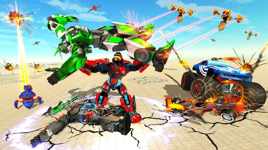 Dragon Fly Robot Car Game 3d