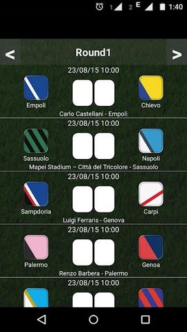 Table Italian League 21/22