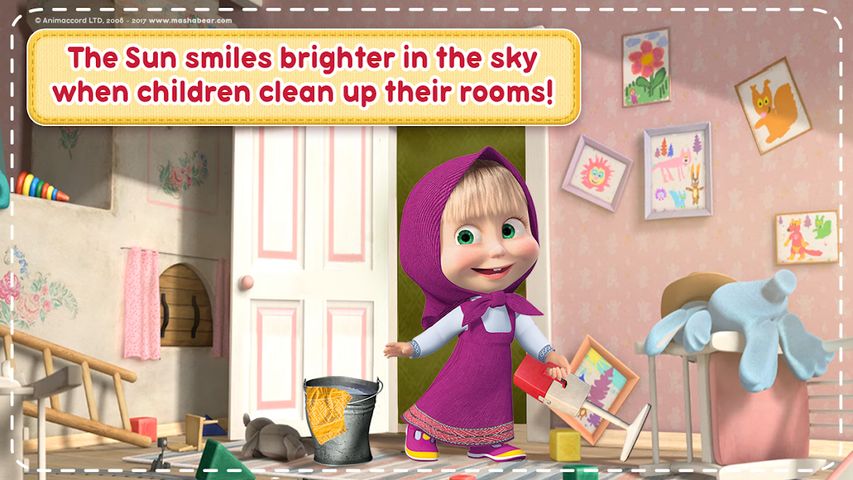 Masha and the Bear: House Cleaning Games for Girls