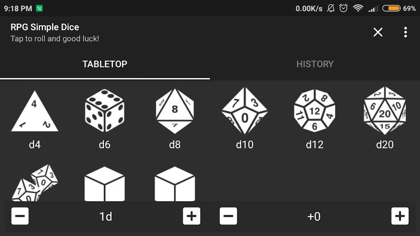 RPG Simple Dice