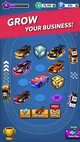 Merge Neon Car: Idle Car Merge