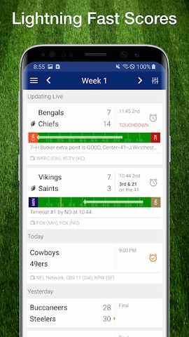 Scores App: Football Live Plays, Stats 2021 Season