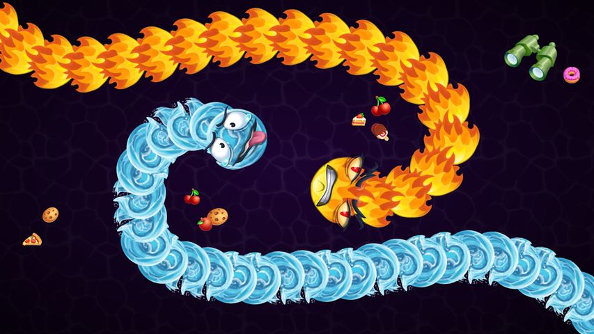 Snake vs Worms: Fun .io Zone