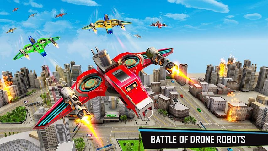 Drone Robot Car Game - Robot Transforming Games