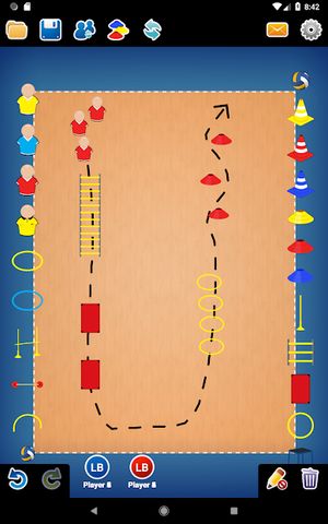 Coach Tactic Board: Volley