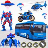 Bus Robot Car War - Robot Game