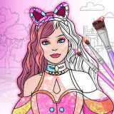 Dress Up Games & Coloring Book