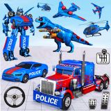 Police Truck Robot Game – Dino