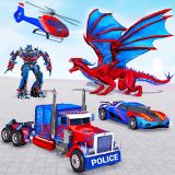 Dragon Robot Car Games 3d